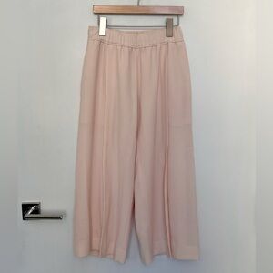 Club Monaco Split Hem Cropped Culottes - Light Peach
